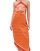 Shani Shemer Shani Shemer Athena Midi Dress Orange Mosaic Print - 1