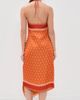 Shani Shemer Shani Shemer Athena Midi Dress Orange Mosaic Print - 3