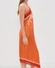Shani Shemer Shani Shemer Athena Midi Dress Orange Mosaic Print - 4