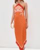 Shani Shemer Shani Shemer Athena Midi Dress Orange Mosaic Print - 5