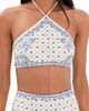 Shani Shemer Shani Shemer Edie Bikini Top Blue Mosaic Print - 1