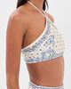 Shani Shemer Shani Shemer Edie Bikini Top Blue Mosaic Print - 4