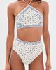 Shani Shemer Shani Shemer Thelma Bikini Bottoms Blue Mosaic Print - 4