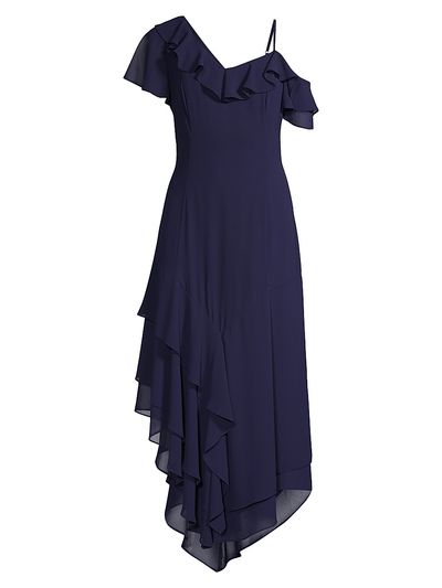 Shani Women's Asymmetric Ruffle Midi-Dress