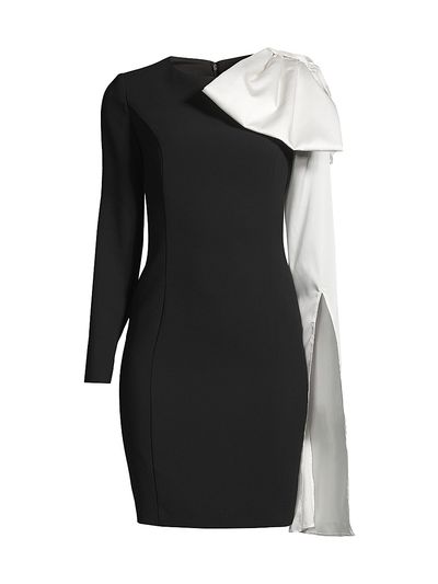 Shani Women's Crepe Bow-Sleeve Minidress