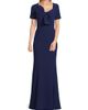Shani Women's Crepe Bow Bodice Gown - 2
