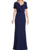 Shani Women's Crepe Bow Bodice Gown - 3