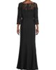 Shani Women's Embellished Crepe-Lace Boatneck Gown - 5
