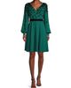 Shani Women's Flocked Velvet Surplice Dress - 2