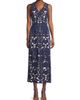 Shani Women's Floral Crepe Laser-Cut Midi Dress - 3