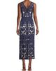 Shani Women's Floral Crepe Laser-Cut Midi Dress - 5
