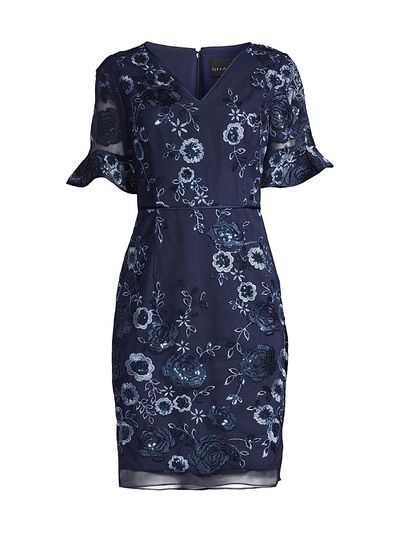 Shani Women's Floral Embellished Sheath Dress