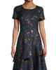 Shani Women's Floral Jacquard Tiered Minidress - 3