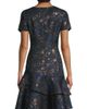 Shani Women's Floral Jacquard Tiered Minidress - 5