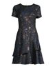 Shani Women's Floral Jacquard Tiered Minidress - 7