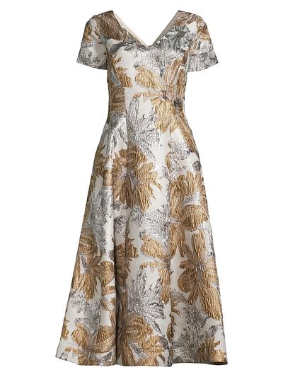Shani Women's Jacquard Fit-&-Flare Cocktail Dress