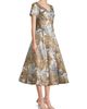 Shani Women's Jacquard Fit-&-Flare Cocktail Dress - 4