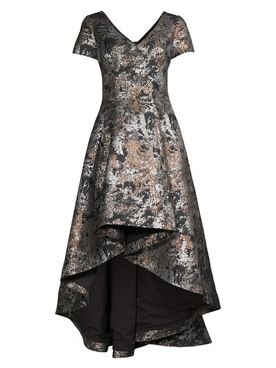 Shani Women's Jacquard High-Low Gown