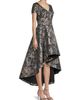 Shani Women's Jacquard High-Low Gown - 4