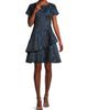 Shani Women's Jacquard Tiered Fit & Flare Dress - 2