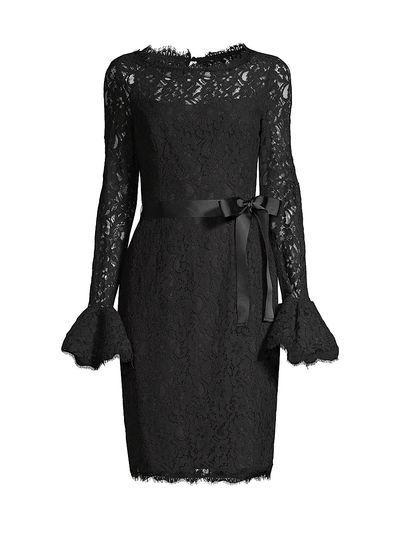Shani Women's Lace Bell-Sleeve Sheath Dress