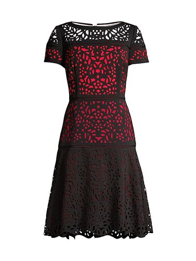 Shani Women's Laser Cut Ombre Dress