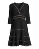 Shani Women's Lattice Trim Fit & Flare Midi-Dress - 1