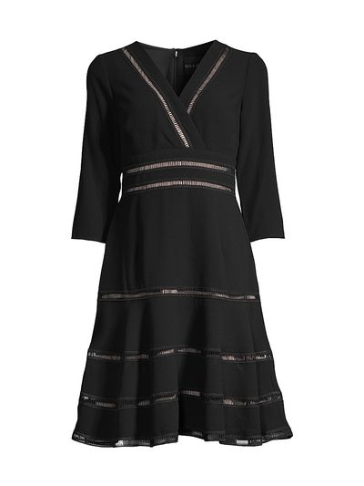 Shani Women's Lattice Trim Fit & Flare Midi-Dress