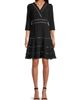 Shani Women's Lattice Trim Fit & Flare Midi-Dress - 2