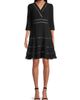 Shani Women's Lattice Trim Fit & Flare Midi-Dress - 3