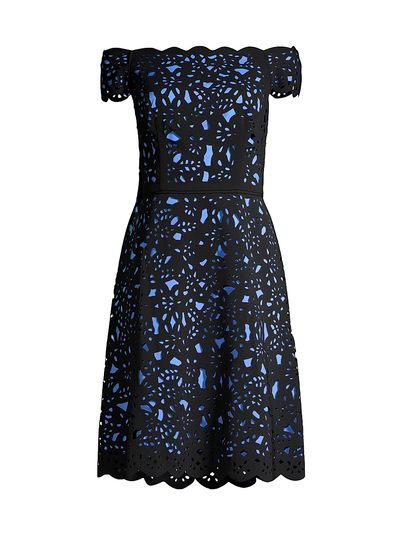 Shani Women's Off-The-Shoulder Laser Cut Dress