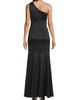 Shani Women's One-Shoulder Floral Appliqué Crepe Gown - 5