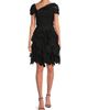 Shani Women's Ruched Tulle Laser-Cut Minidress - 2