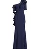 Shani Women's Ruffle Crepe One-Shoulder Gown - 7