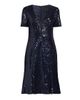Shani Women's Sequined Fit & Flare Midi-Dress - 1