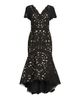 Shani Women's V-Neck Laser-Cut Crepe Midi-Dress - 1