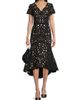 Shani Women's V-Neck Laser-Cut Crepe Midi-Dress - 2
