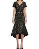 Shani Women's V-Neck Laser-Cut Crepe Midi-Dress - 3