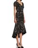 Shani Women's V-Neck Laser-Cut Crepe Midi-Dress - 4