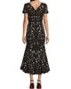 Shani Women's V-Neck Laser-Cut Crepe Midi-Dress - 5