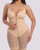 Shapellx Shapellx Body Shaper With Zipper Crotch Mid-Thigh Bodysuit - 5
