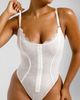 Shapellx Shapellx Lace Glamour Flawless Fit Thong Bodysuit - 5
