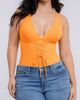 Shapellx Shapellx Plunge Lace-Up Tummy Control One-Piece Swimsuit - 5