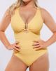 Shapellx Shapellx U-Wire Ruched Tummy Control One Piece Swimsuit - 5