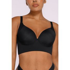 Shapellx Shapellx Underwire Push-Up Longline Back Smoothing T-Shirt Bra