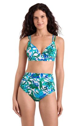 ShapeSolver ShapeSolver Clare Twist Double-Strap Underwire Bralette Swimsuit Top