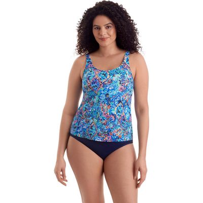 ShapeSolver ShapeSolver Classic Mastectomy Tankini Swimsuit Top