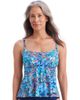 ShapeSolver ShapeSolver High Low Double Tier Tankini Swimsuit Top - 1