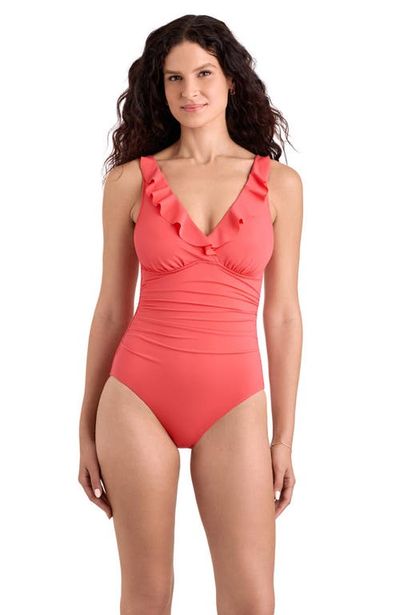 ShapeSolver ShapeSolver Kayla Ruffle Underwire One-Piece Swimsuit