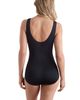 ShapeSolver ShapeSolver Shirred Front Princess Seam Girl Leg One-Piece Swimsuit - 3